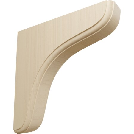 Ekena Millwork 1 3/4"W x 7 1/2"D x 7 1/2"H Eaton Wood Bracket, Rubberwood BKTW02X08X08EARW